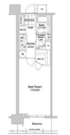 コンフォリア秋葉原EASTの物件間取画像